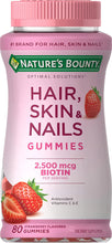 Cargar imagen en el visor de la galería, HAIR, SKIN & NAILS STRAWBERRY 80 GUMMIES