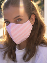 Cargar imagen en el visor de la galería, REUSABLE MASK PINK STRIPES
