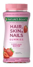 Cargar imagen en el visor de la galería, HAIR, SKIN &amp; NAILS STRAWBERRY 80 GUMMIES
