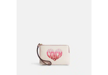 Cargar imagen en el visor de la galería, WRISTLET ONE ZIP WITH STRIPE HEART MOTIF
