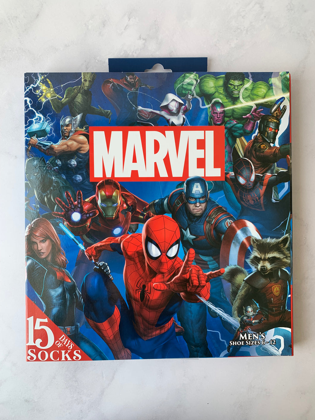 MARVEL 15 DAYS OF SOCKS ADVENT CALENDAR