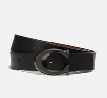 Cargar imagen en el visor de la galería, Signature Buckle Cut To Size Reversible Belt, 38 Mm
